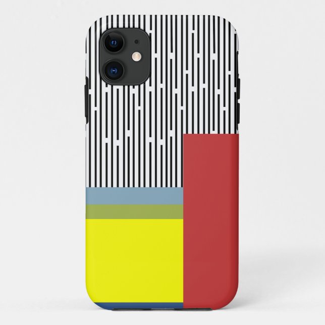 Funda De Case-Mate Para iPhone Líneas abstractas y Rectángulos (Reverso)
