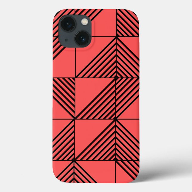 Funda De Case-Mate Para iPhone Líneas Art Deco (Reverso)
