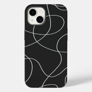 Funda Para iPhone 14 De Case-Mate Líneas blancas en negro