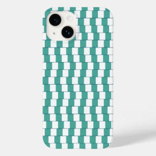 Funda Para iPhone 14 De Case-Mate Líneas confusas turquesa