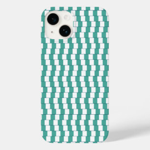 Funda Para iPhone 14 De Case-Mate Líneas confusas turquesa