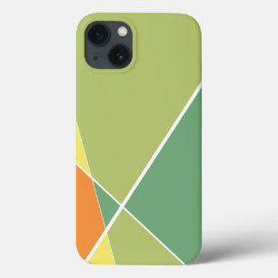 Funda Para iPhone 13 Líneas cruzadas geométricas modernas caso de Criss