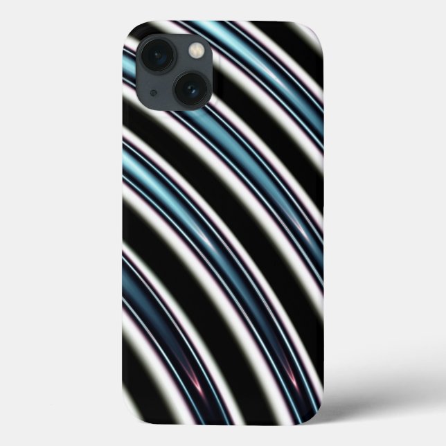 Funda De Case-Mate Para iPhone Líneas curvadas se cierran hacia arriba de un frac (Reverso)