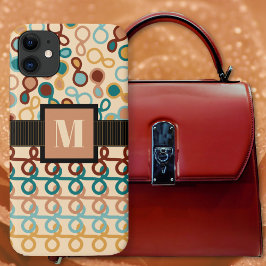 Funda Para iPhone 11 Líneas de bucle con paro híbrido paisley Paleta so
