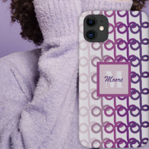 Líneas de bucle - Estuche de teléfono color violet