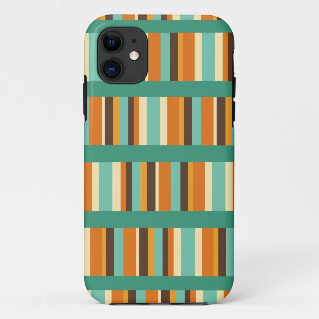 Funda De Case-Mate Para iPhone Líneas de rayas (Reverso)