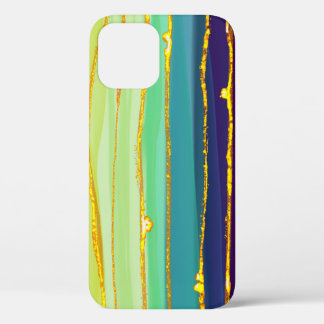 Funda Para iPhone 12 Líneas del arcoiris: composición abstracta de lujo