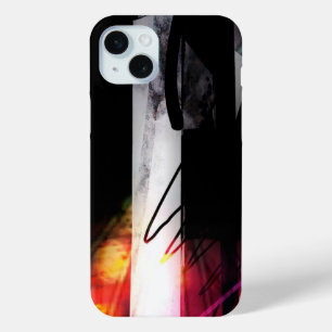 Funda Para iPhone 15 Mini Líneas modernas en blanco y negro