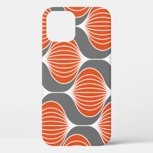 Funda Para iPhone 12 Líneas onduladas: patrón geométrico vintage.