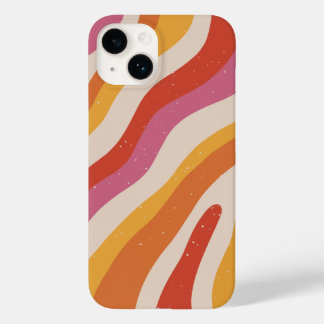 Funda Para iPhone 14 De Case-Mate Líneas onduladas retro - Estuche de teléfono pop c