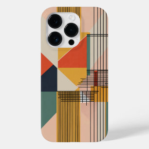 Funda Para iPhone 14 Pro De Case-Mate líneas pequeñas de color blanco marrón y azul negr