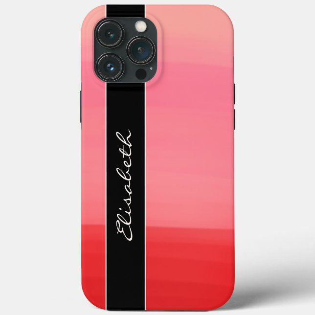 Funda De Case-Mate Para iPhone Líneas rojas (Reverso )