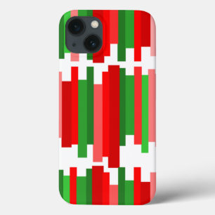 Funda Para iPhone 13 Líneas vagabundas - Rojo y Verde