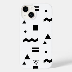 Funda Para iPhone 14 De Case-Mate Líneas y formas abstractas de B y W minimalistas