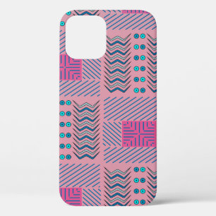 Funda Para iPhone 12 Pro Líneas y formas geométricas abstractas 