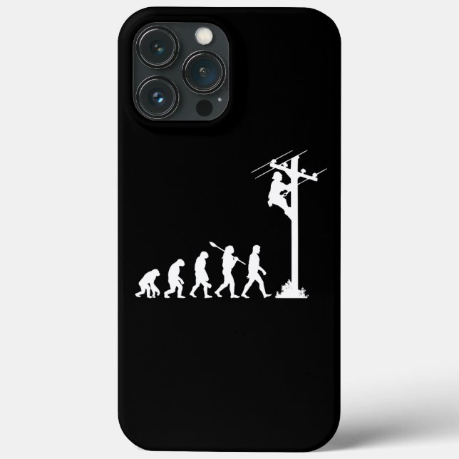 Funda De Case-Mate Para iPhone lineman evolution electrician lineman  (Reverso )