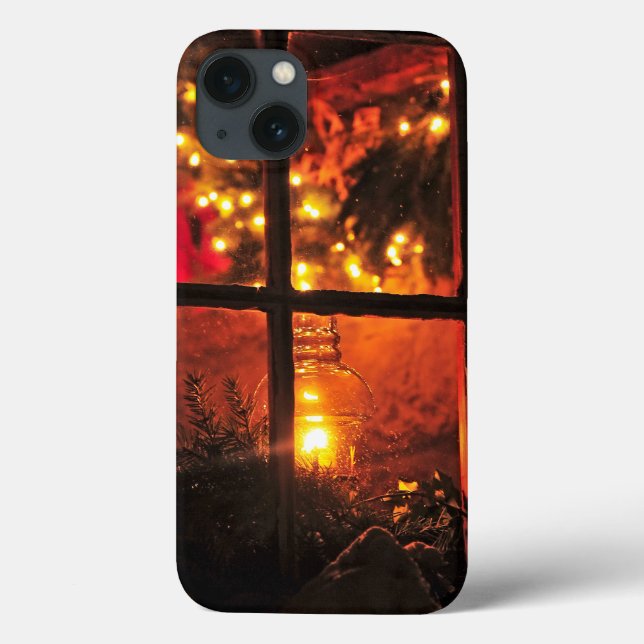 Funda De Case-Mate Para iPhone Linterna en la noche (Reverso)