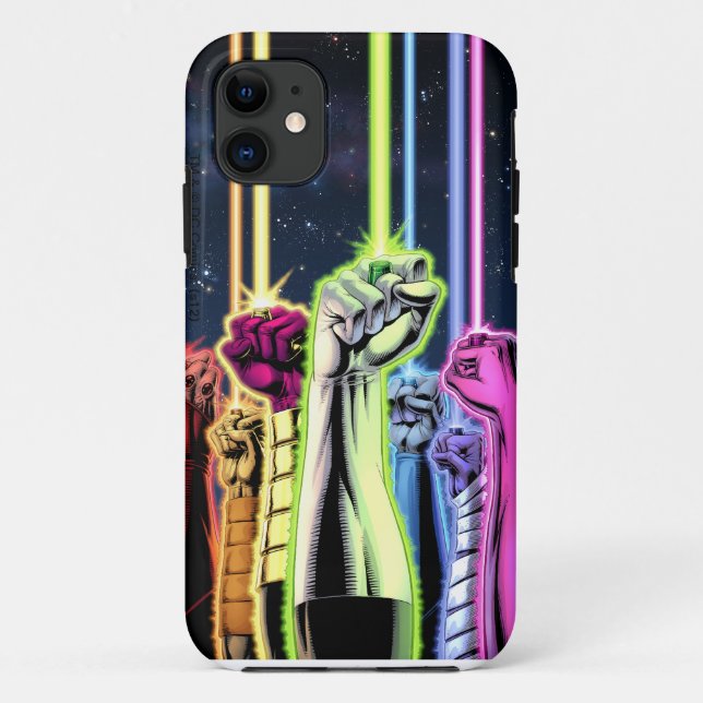 Funda De Case-Mate Para iPhone Linterna verde - manos en el aire (Reverso)