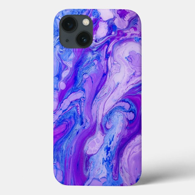 Funda De Case-Mate Para iPhone líquido psicodélico púrpura (Reverso)