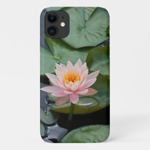 Funda Para iPhone 11 Lirio de agua de flores de Lotus rosa