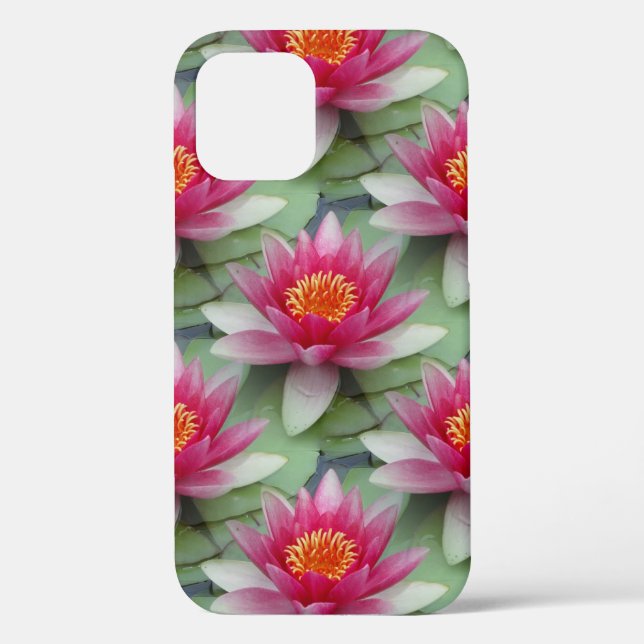 Funda De Case-Mate Para iPhone Lirio de agua de Lotus rosa (Reverso )
