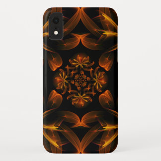 Funda Para iPhone XR Lirio de agua del fractal del otoño en una casa de