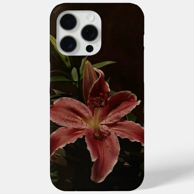 Funda De Case-Mate Para iPhone lirio hermoso (Reverso )