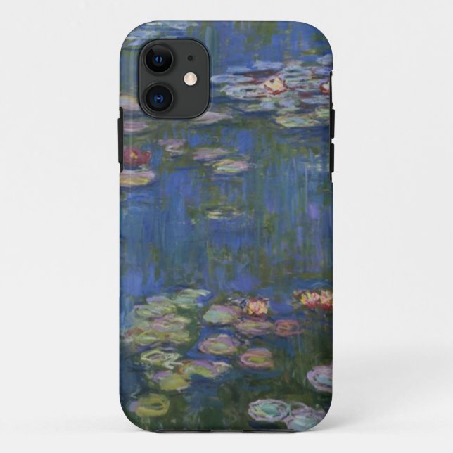 Funda De Case-Mate Para iPhone Lirios de agua del detalle de Monet (Reverso)
