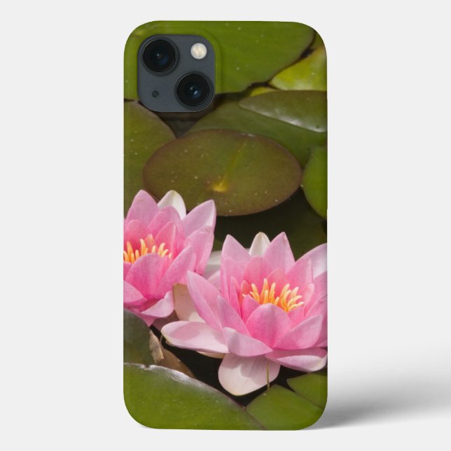 Funda De Case-Mate Para iPhone Lirios de agua en flor (Reverso)
