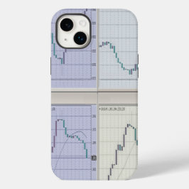 Funda Para iPhone 14 Plus De Case-Mate Listas bursátiles abiertas en cuatro ventanas
