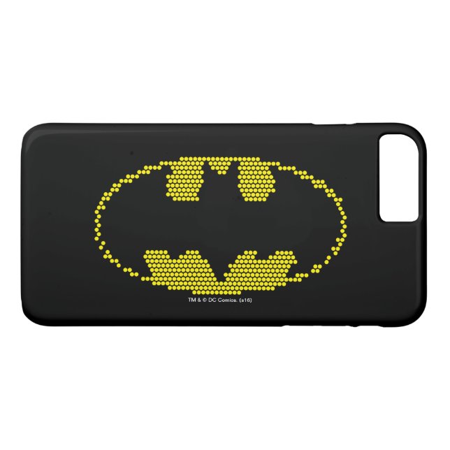 Funda De Case-Mate Para iPhone Lite-Brite Bat Emblem (Reverso (horizontal))