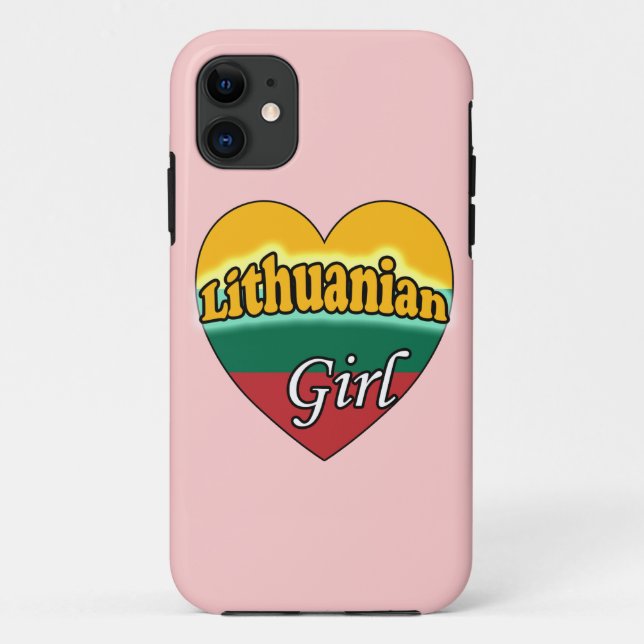 Funda De Case-Mate Para iPhone Lithuanian Girl (Reverso)