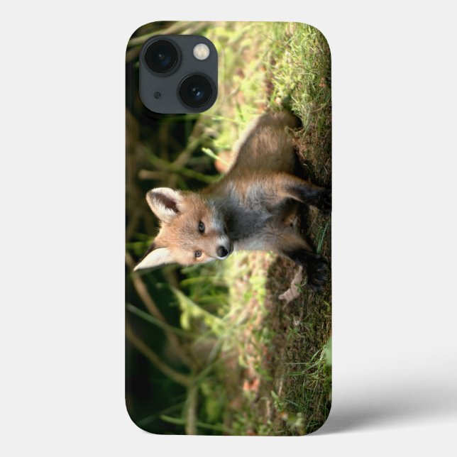 Funda De Case-Mate Para iPhone Little Cub Red Fox (Reverso)