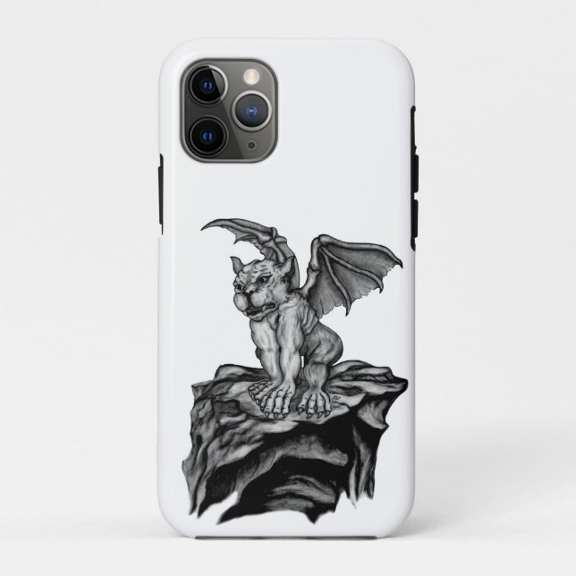 Funda De Case-Mate Para iPhone Little Golem Gargoyle (Reverso)