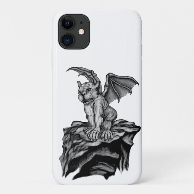 Funda De Case-Mate Para iPhone Little Golem Gargoyle (Reverso)