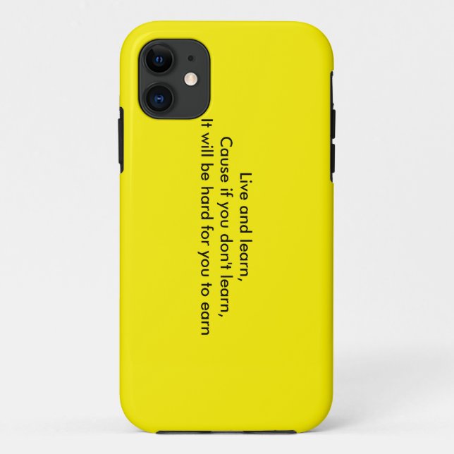 Funda De Case-Mate Para iPhone Live and Learn (Reverso)