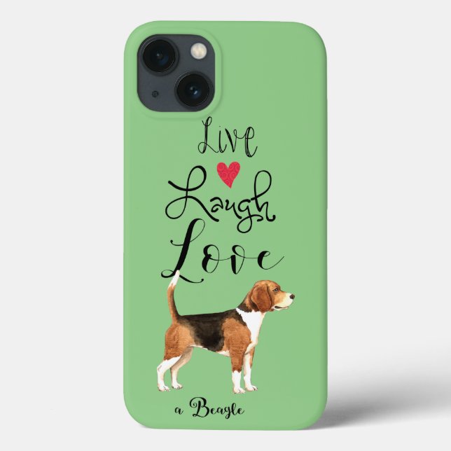 Funda De Case-Mate Para iPhone Live Lauder Love a Beagle (Reverso)