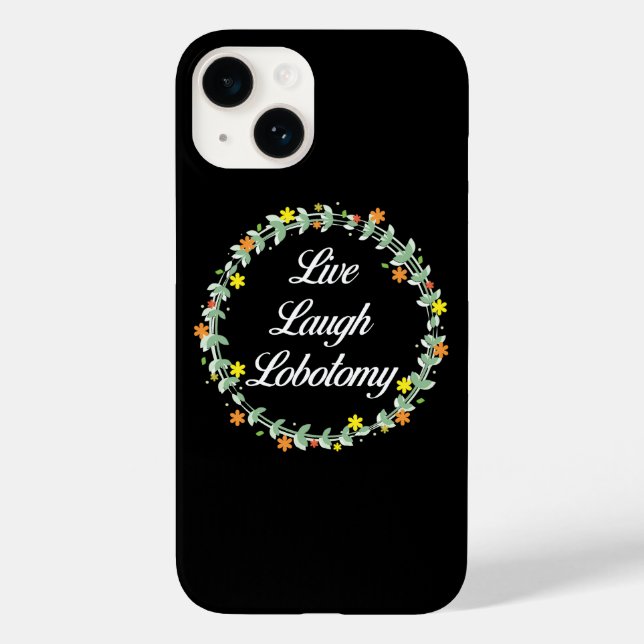 Funda De Case-Mate Para iPhone Live Laugh Lobotomy (Reverso )