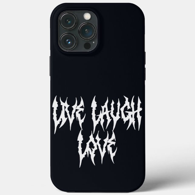 Funda De Case-Mate Para iPhone Live, Laugh, Love (Reverso )