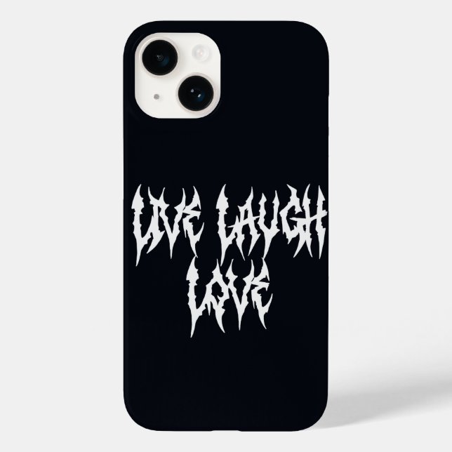 Funda De Case-Mate Para iPhone Live, Laugh, Love (Reverso )