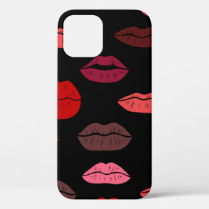 Funda Para iPhone 12 Llabios coloridos sin patrón