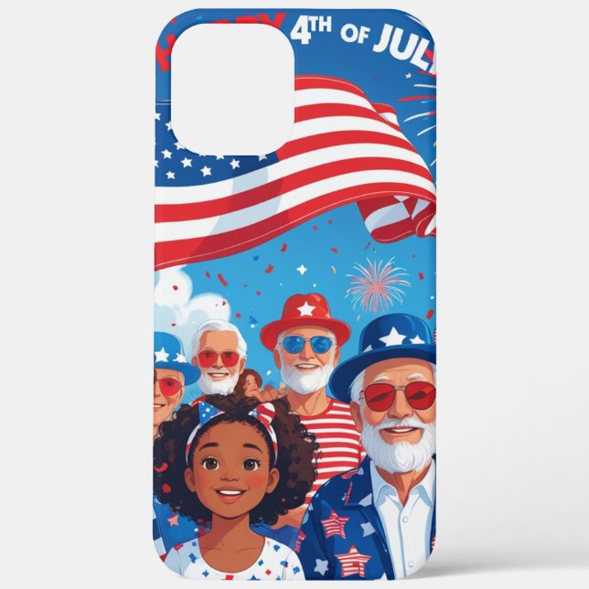 Funda De Case-Mate Para iPhone Llama Americana (Reverso )