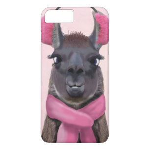 Funda Para iPhone 8 Plus/7 Plus Llama chillón rosa