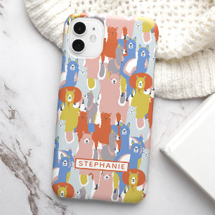 Funda Para iPhone 15 Llama Colorido