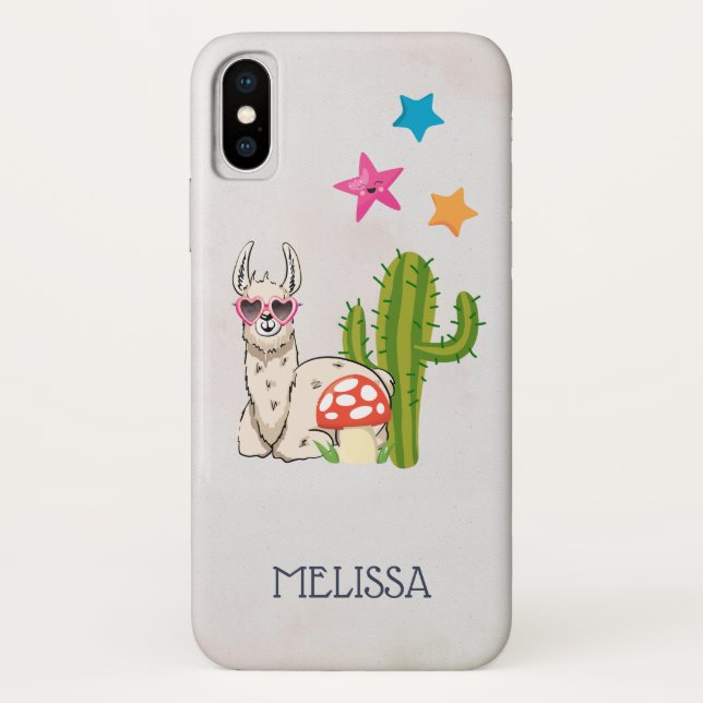 Funda De Case-Mate Para iPhone Llama de Guay con gafas de sol con forma de corazó (Reverso)