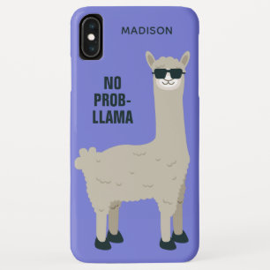 Funda Para iPhone XS Max Llama de Guay nombre personalizado y casos de telé
