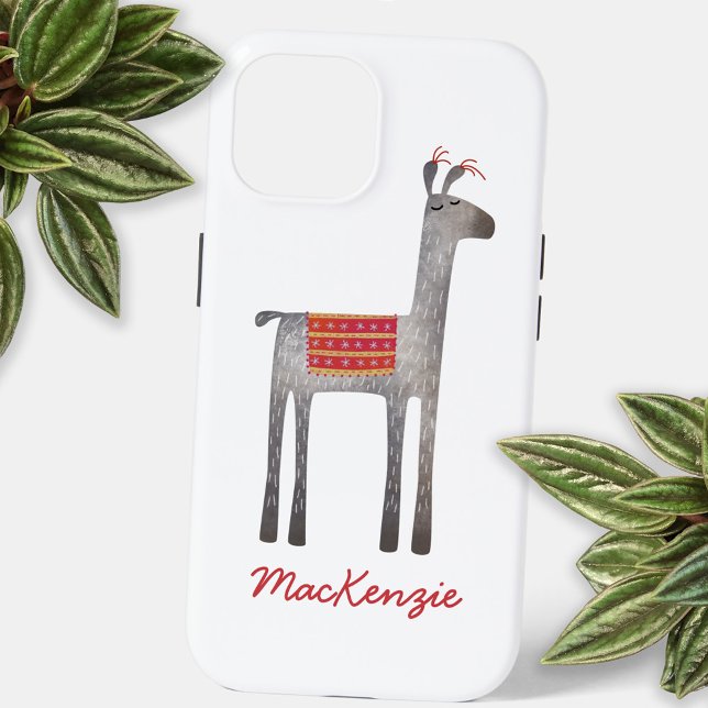 Funda De Case-Mate Para iPhone Llama personalizada (Fun Llama personalized iPhone case)