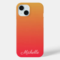 Llama personalizada roja y amarilla oscura