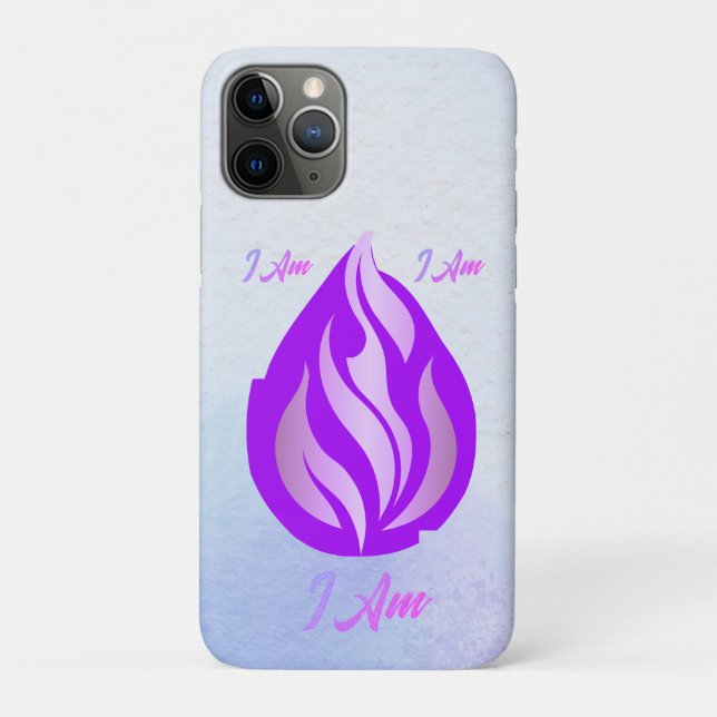 Funda De Case-Mate Para iPhone Llama Violeta Sagrada - Yo Soy (Reverso)