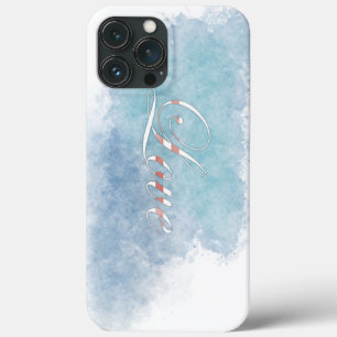 Funda Para iPhone 13 Pro Max Llamada de Amor Caligrafía Acuarela Pintura Arte A